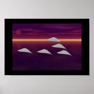 V飛んでいる型 ポスター