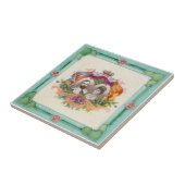 V0003ビクトリアンで旧式な再生のセラミックタイル タイル (側面)