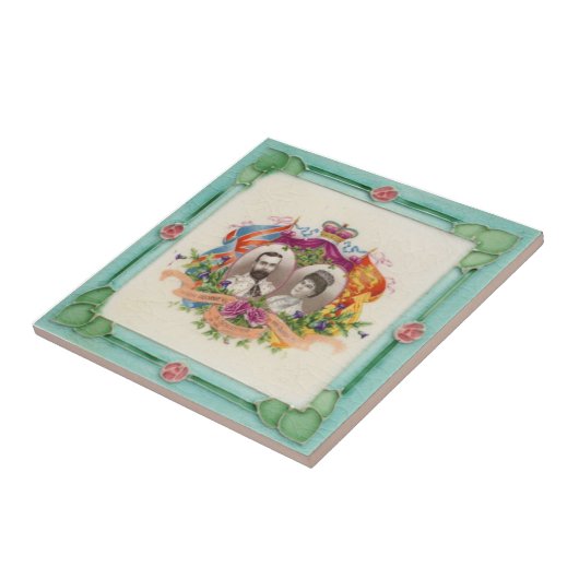 V0003ビクトリアンで旧式な再生のセラミックタイル タイル (側面)