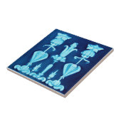 V0010ビクトリアンで旧式な再生のセラミックタイル タイル (側面)