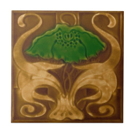 V0015ビクトリアンで旧式な再生のセラミックタイル タイル (正面)