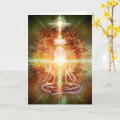 V059 Lotus Meditator カード (黄色い花)