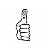 V1を親指で塞ぐ ラバースタンプ (インプリント)