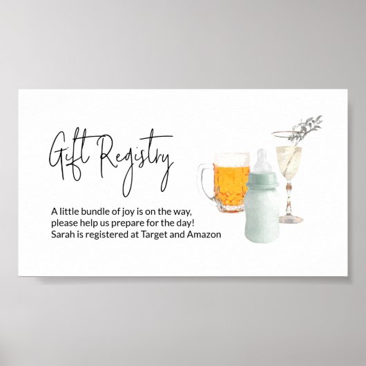 V1ギフトレジストリInsert_Digitalカスタムダウンロード ポスター (正面)