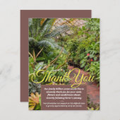 V1熱帯植物サンキューカード 招待状 (正面/裏面)