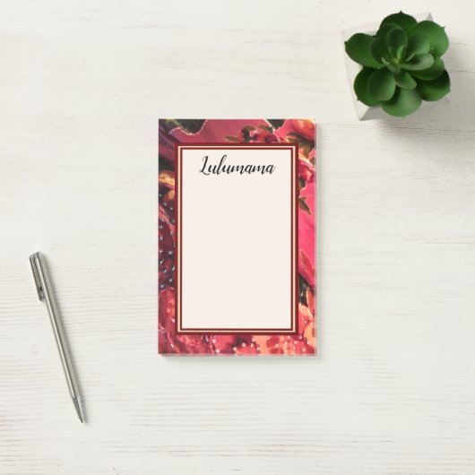 V2ばら色の調子の中国のなビーズの切口のビロードのイメージ ポストイット (オフィス)