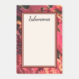 V2ばら色の調子の中国のなビーズの切口のビロードのイメージ ポストイット