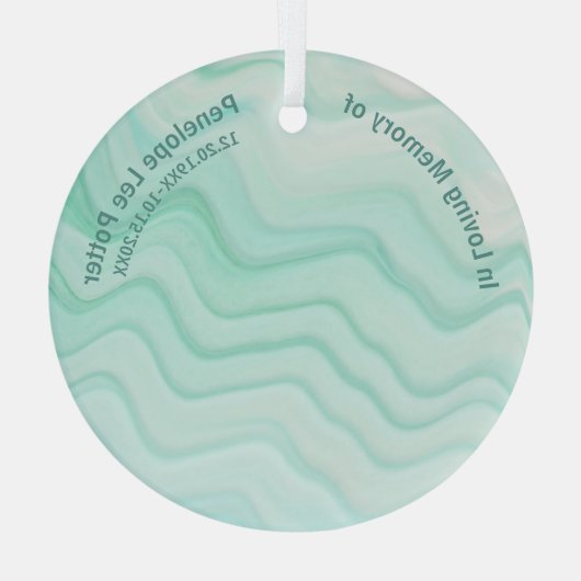 V2アクアシーウェーブメモリアル記念サンキャッチャー ガラスオーナメント (裏面)