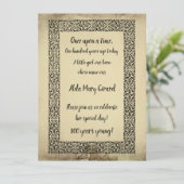 V2アンティークストーリーブックセンテリアン100誕生日 カード (スタンド正面)