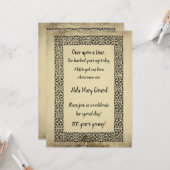 V2アンティークストーリーブックセンテリアン100誕生日 カード (正面/裏面インサイチュ)