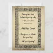 V2アンティークストーリーブックセンテリアン100誕生日 カード (正面)