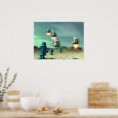 V2ポスター上からのロボット侵入 ポスター (キッチン)