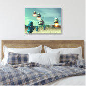 V2伸張キャンバスプリンの上からのロボット侵入 キャンバスプリント (インサイチュ (寝室))