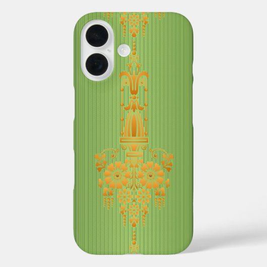 V2020のバロック縁どの花柄 Case-Mate iPhoneケース (裏面)