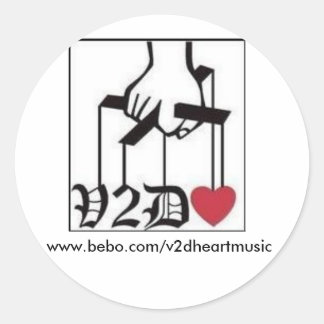v2dheart family, www.bebo.com/v2dheartmusic ラウンドシール