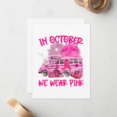 V2DjスクールバスドライバーLeopard乳癌に対応 ノートカード (正面/裏面インサイチュ)