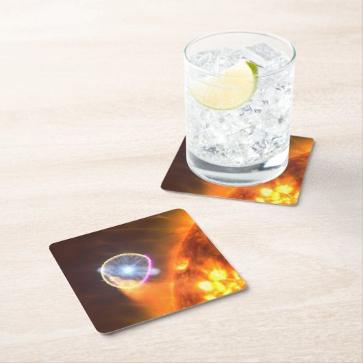 V407シグニの白色矮星 スクエアペーパーコースター (インサイチュ)