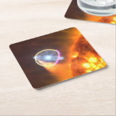 V407シグニの白色矮星 スクエアペーパーコースター (アングル)