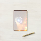 V407シグニの白色矮星 ポストイット (デスク上)