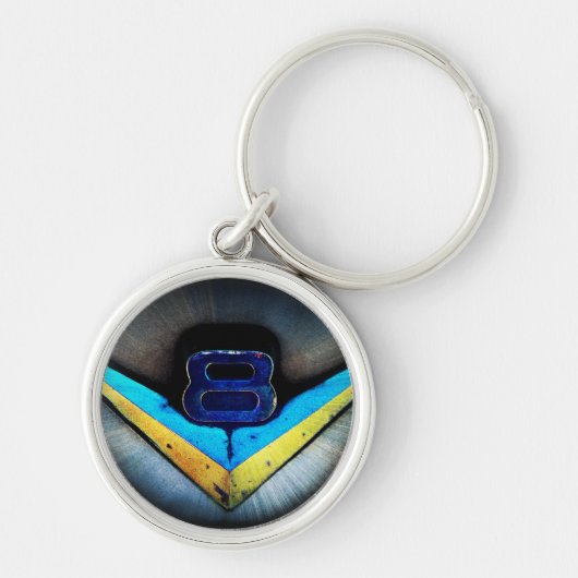 V8の紋章の芸術 キーホルダー (正面)