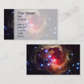 V838 Monocerotisの星(ハッブルの望遠鏡) 名刺 (正面/裏面)