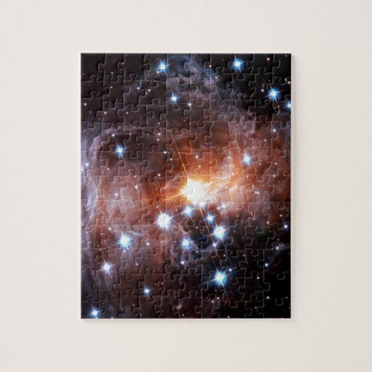 V838 Monocerotis Red Supergiant Starハッブル写真 ジグソーパズル (縦)