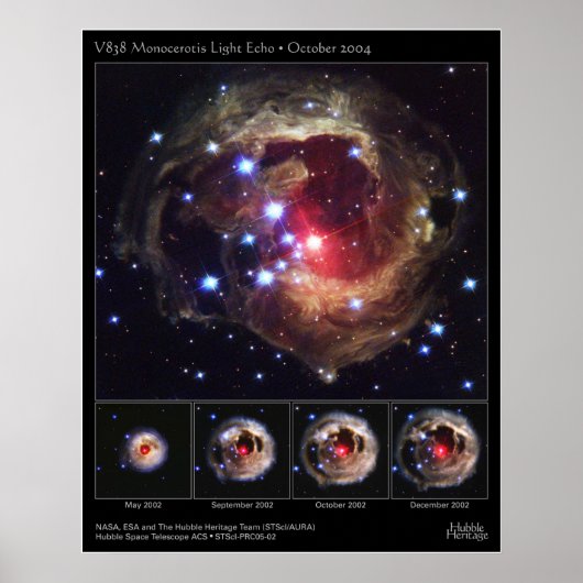 V838-MonocerotisLightEcho-2005-02 ポスター (正面)