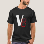 V8 8気筒エンジン Tシャツ (正面)