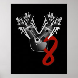 V8 Engine ポスター