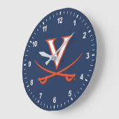 V セイバー ラージ壁時計 (傾斜)