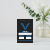 V デザイン 来場者カード 名刺 (スタンド正面)
