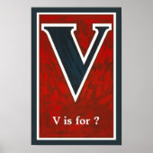 「V」 ポスター (正面)