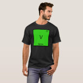 V - ヴェルヌ おもしろ化学元素記号Tシャツ Tシャツ (正面フル)