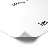 V-2ロケットデザインの回路図 ポスター (角)