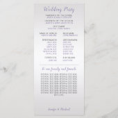 V#2紫グレーシルバーフローラ結婚式 プログラム (裏面)