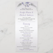 V#2紫グレーシルバーフローラ結婚式 プログラム (正面)