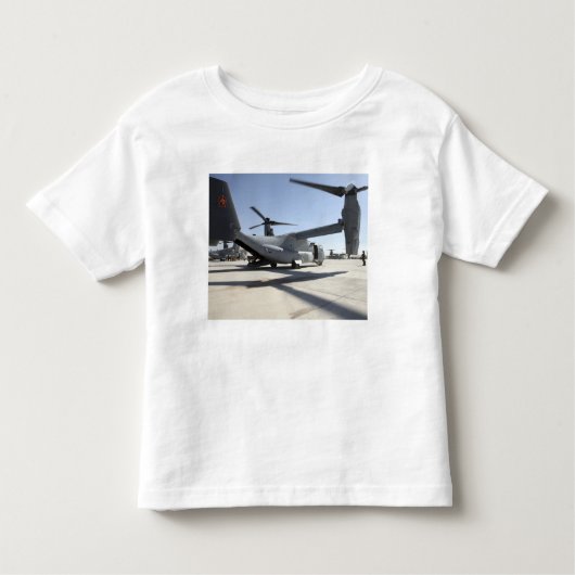 V-22オスプレイ回転翼航空機2 トドラーTシャツ (正面)