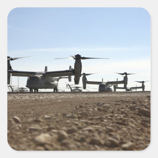 V-22オスプレイ回転翼航空機 スクエアシール (正面)