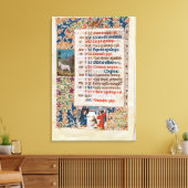 V.25-3 Fol.12V 12月の月 キャンバスプリント (インサイチュ (リビング))