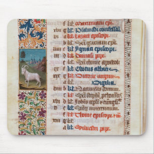 V.25-3 Fol.12v 12月 マウスパッド