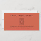 V&A ホオジロオウム グリーティングカード シーズンカード (裏面)