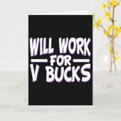 V Bucksで働きますデザインゲーマー若者面白いゲーマー カード (黄色い花)