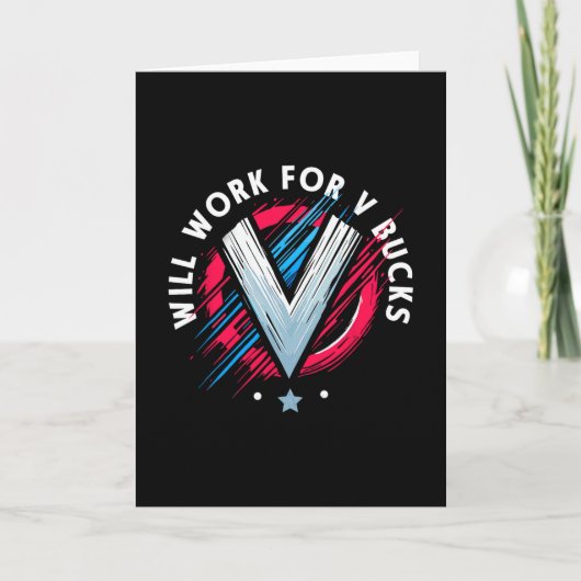 V Bucksのために働きます 1 カード (正面)