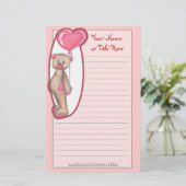V-Day Bear文房具 便箋 (スタンド正面)