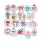 V-Day coffee and sweets planner sticker シール (正面)