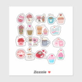V-Day coffee and sweets planner sticker シール (シート)