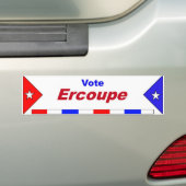 V Ercoupe バンパーステッカー (車上)