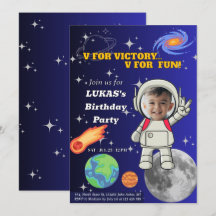  V For Victory V For Fun 宇宙飛行士の男の子の誕生日 