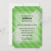 V.I.Pクリケット(オレンジ)誕生日パーティー 招待状 (裏面)