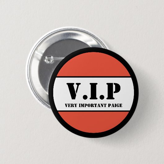 V.I.P 缶バッジ (正面&裏面)